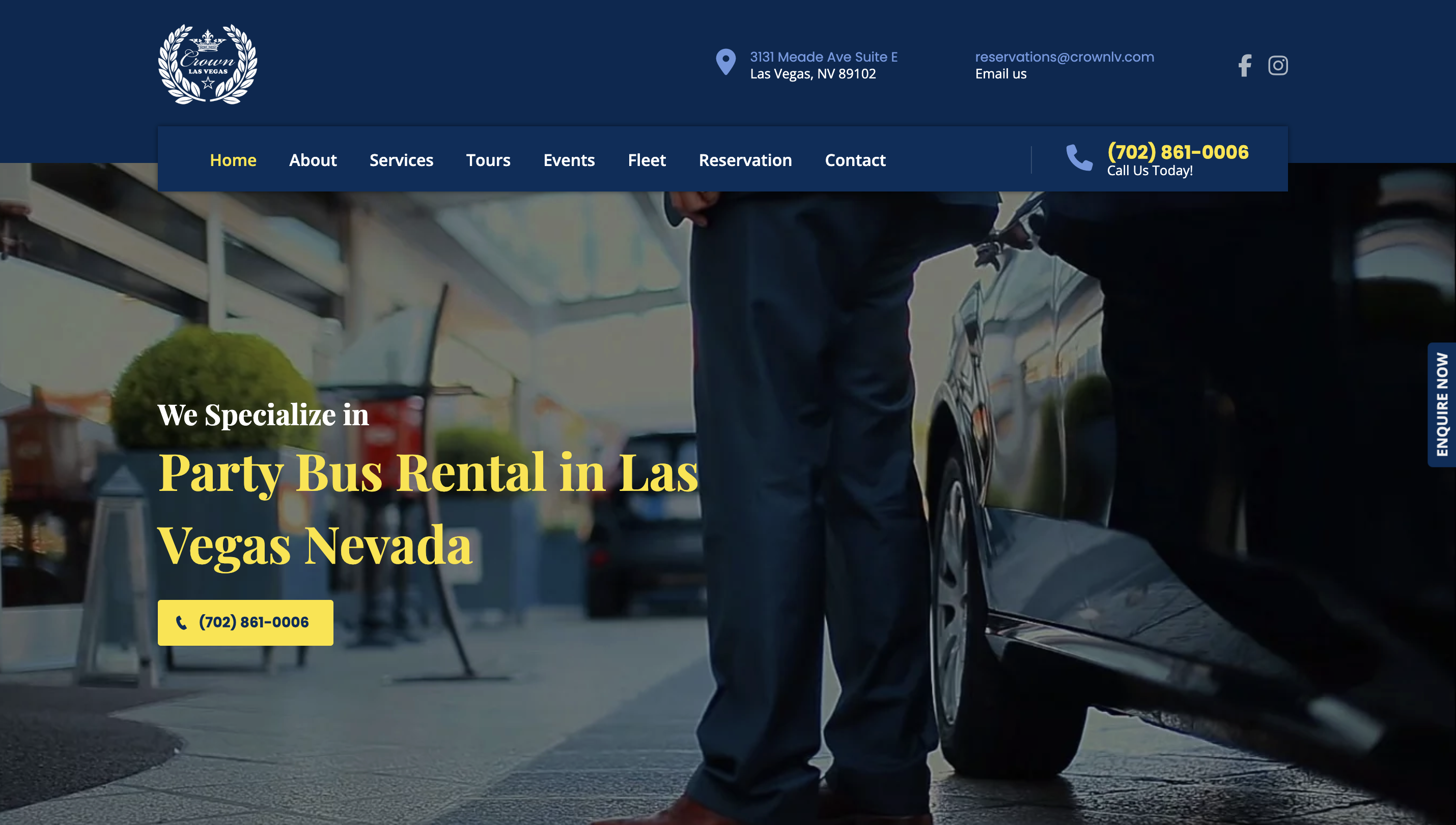 PartyBus Vegas booking portal cover